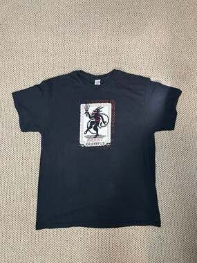 Delta Pro Weight Merry Krampus Ugly Sweater Style Black Graphic T-Shirt XL